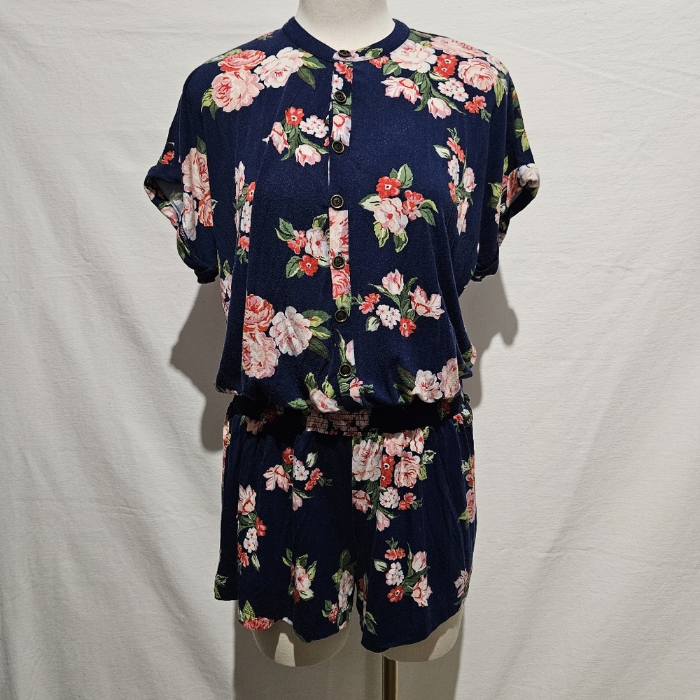 Matilda Jane Be Bold Navy Print Romper, size XS